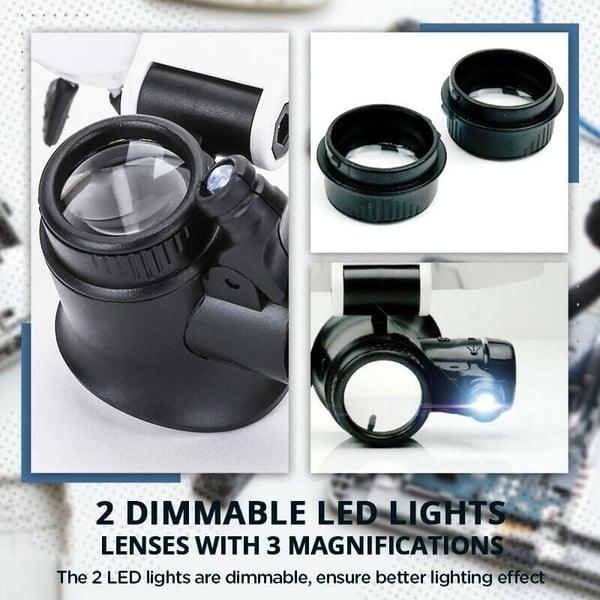 Lighteme LED-Lupenbrille 