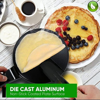 Crêpière magique Lighteme + bol et fouet à œufs GRATUITS