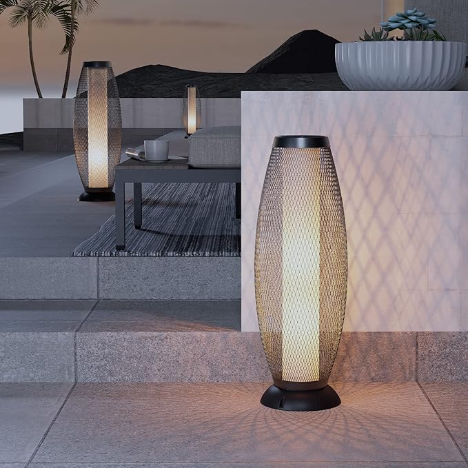 Lampadaire solaire d'extérieur Lighteme de 28 pi avec 2 modes d'éclairage