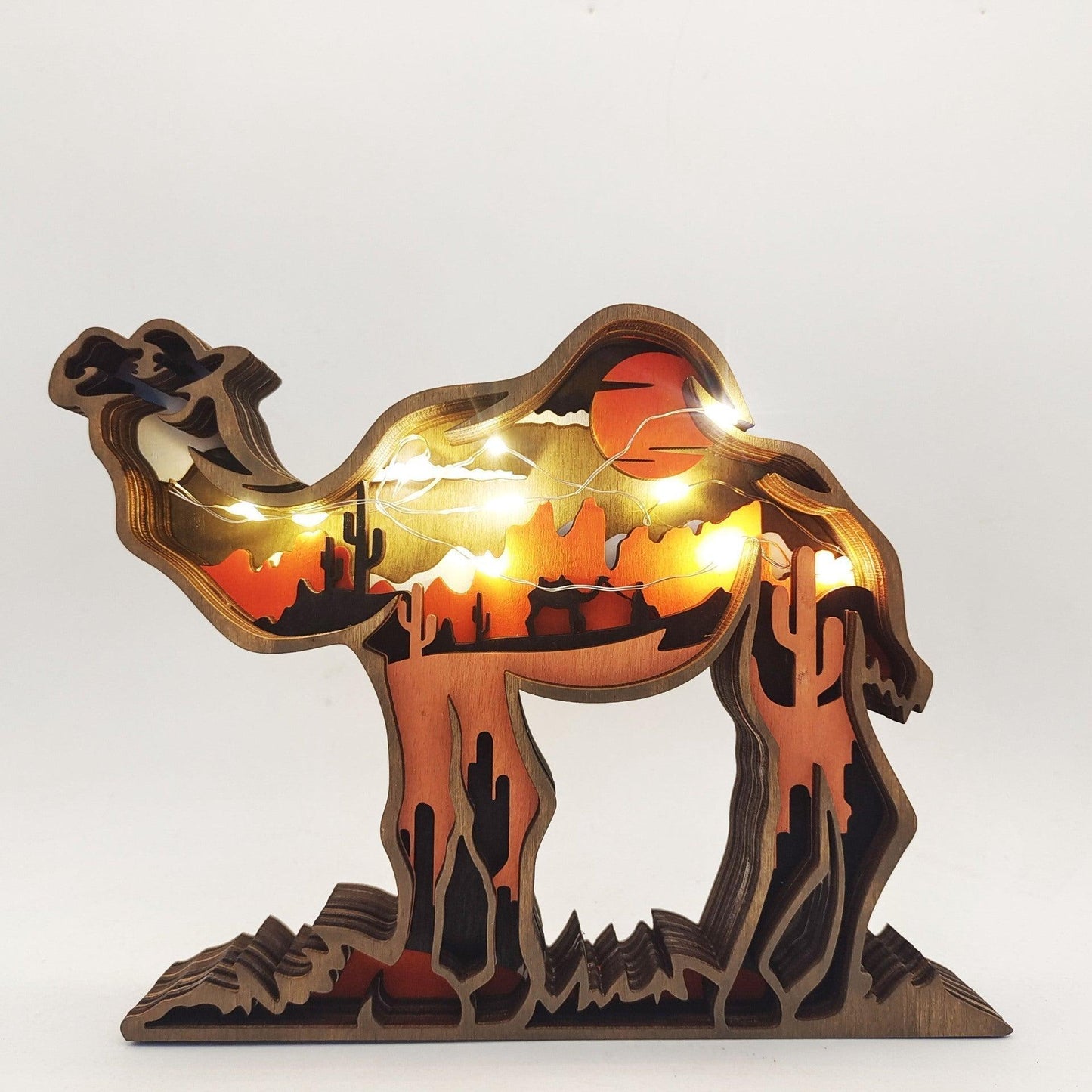 Décoration créative d'animaux de la forêt Lighteme