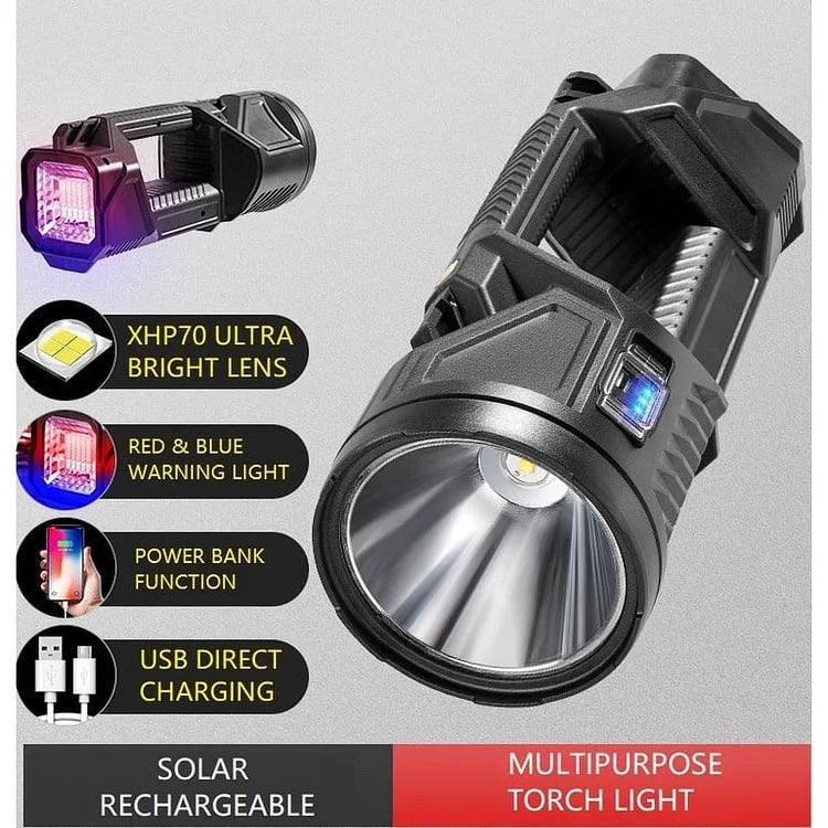 Lighteme USB wiederaufladbarer solarbetriebener Handsuchscheinwerfer