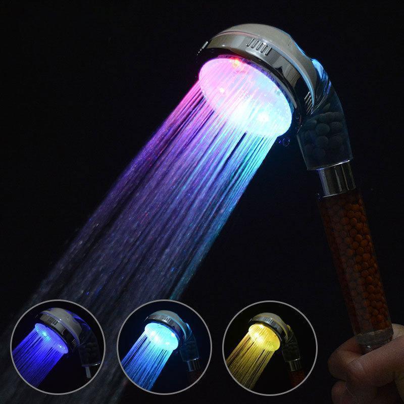 Lighteme 3 Mode High Pressure Shower Bath Head (7 colors)