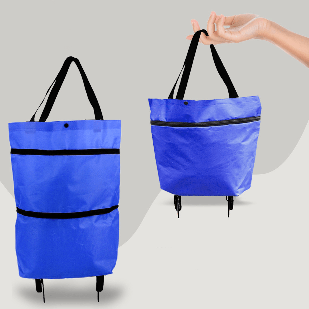 Lighteme Shopping Cart - 2 in 1 faltbare Einkaufstrolley-Tragetasche