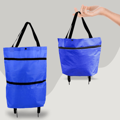 Lighteme Shopping Cart - 2 in 1 faltbare Einkaufstrolley-Tragetasche