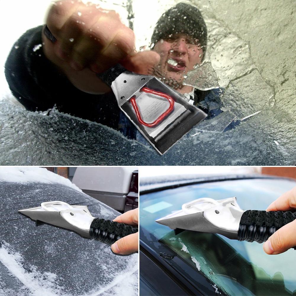 Lighteme Auto beheizter Schnee- und Eiskratzer