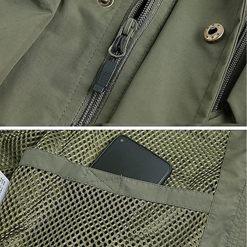 Gilet cargo utilitaire classique Lighteme pour homme