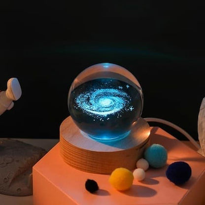 Globe de cristal lumineux 3D Lighteme - une veilleuse pas comme les autres !