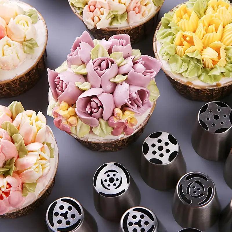 Douilles à pâtisserie Lighteme pour décoration de gâteaux (lot de 36)