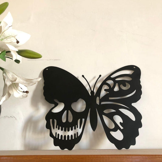 Décoration murale en fer papillon Halloween Lighteme
