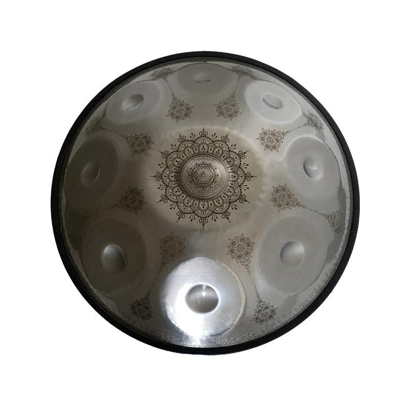 Lighteme Personnalisé Fait main Fleurs de Datura Do Majeur 22 pouces 9 notes en Acier Inoxydable Handpan Drums