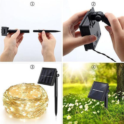 Lighteme Solar-Lichterkette (6 Farben)