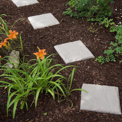 Lighteme 2-Pack Decorative Garden Stepping Stones Set
