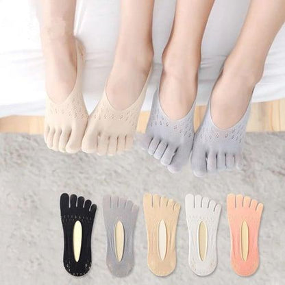 Chaussettes respirantes ultra-fines à cinq orteils Lighteme | Lot de 5 paires