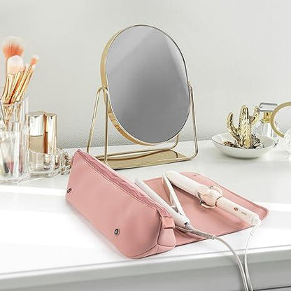 Lighteme Reisetasche für Haarwerkzeuge mit hitzebeständiger Matte