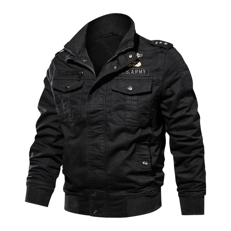 Leichte Army-Winderbreaker-Jacke aus Lighteme-Baumwolle