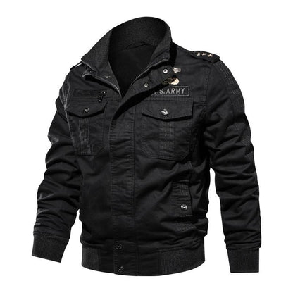Leichte Army-Winderbreaker-Jacke aus Lighteme-Baumwolle