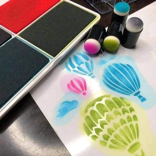 Lighteme DIY-Schwamm-Fingermalset – 20 Farben enthalten