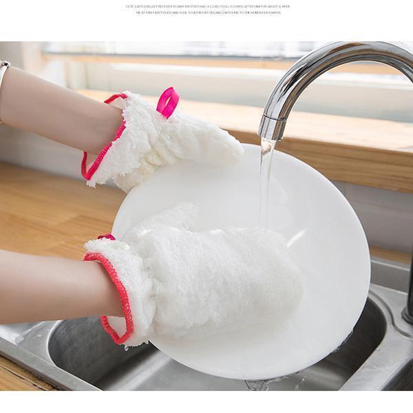 Lighteme Bamboo Fiber Dishwashing Gloves