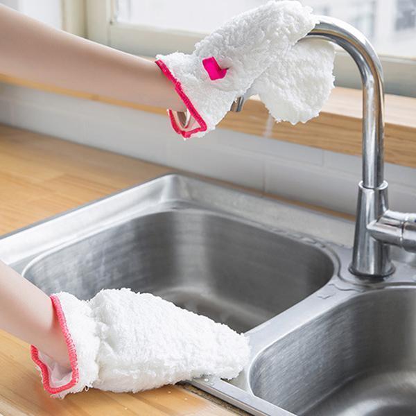 Lighteme Bamboo Fiber Dishwashing Gloves
