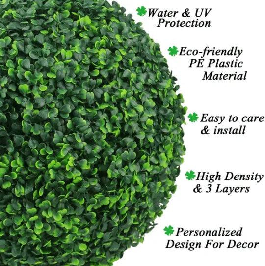 Décoration boule d'herbe simulée Lighteme - Cette plante est toujours verte ! 