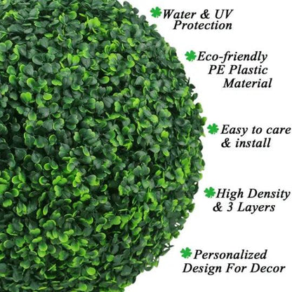 Décoration boule d'herbe simulée Lighteme - Cette plante est toujours verte ! 