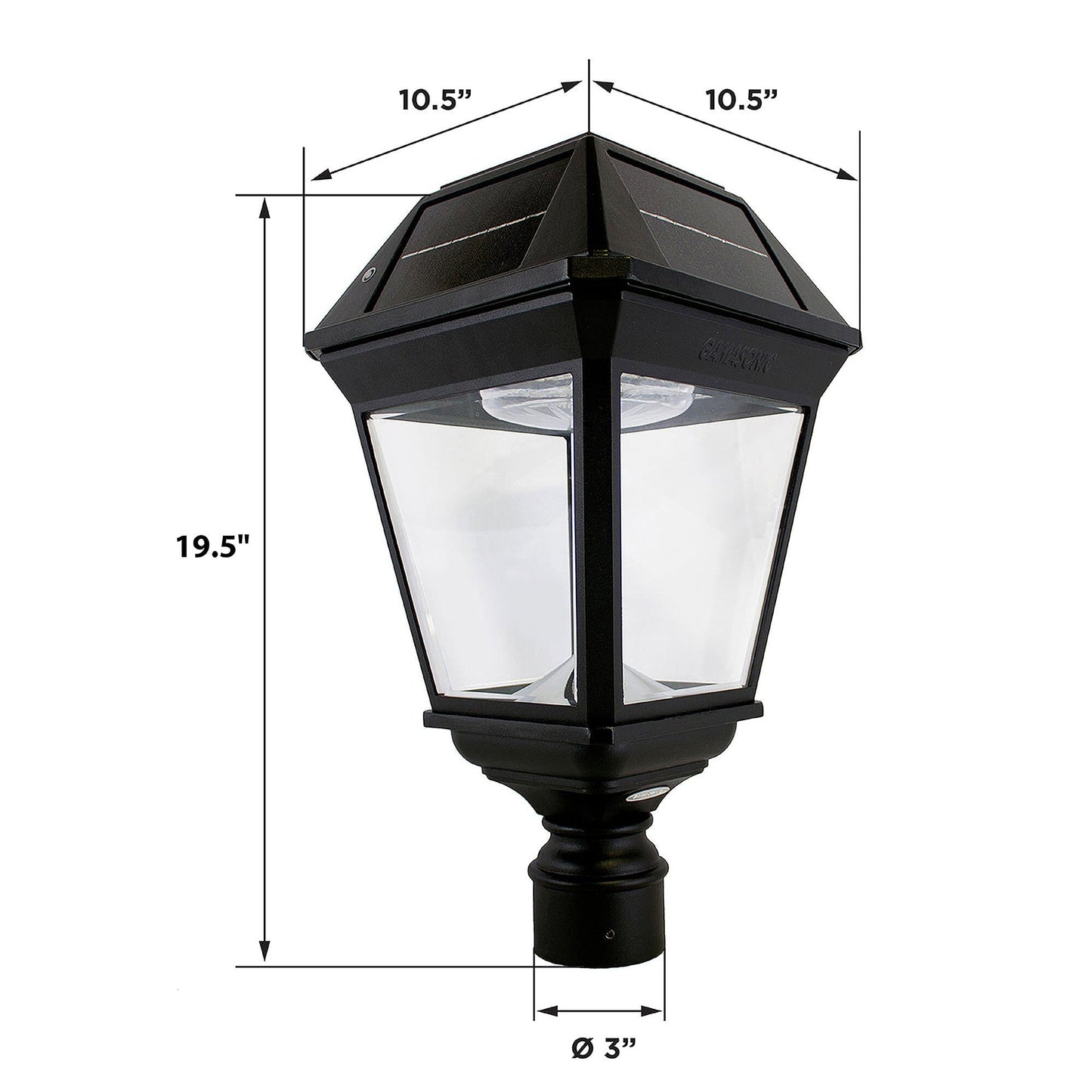 Lampe solaire Lighteme III | Blanc chaud et lumineux en un