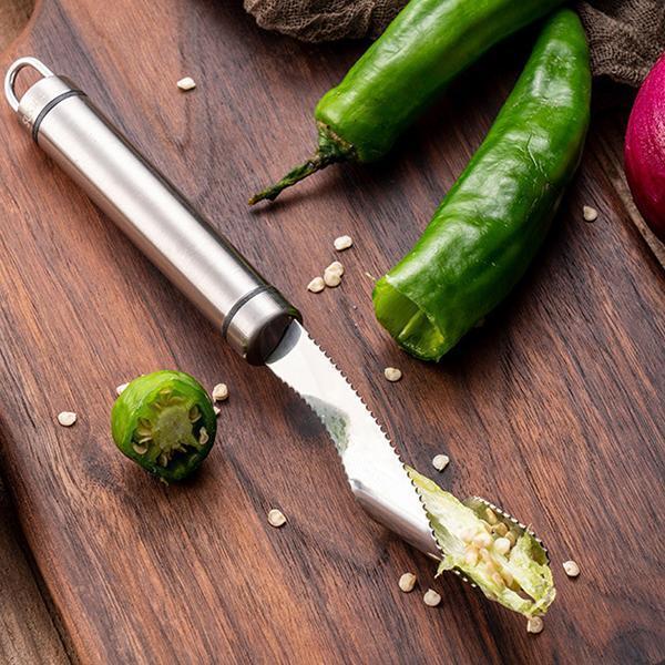 Lighteme Stainless Steel Chili Corer Peppers Seed Remover
