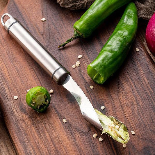 Évidoir à piments Lighteme en acier inoxydable