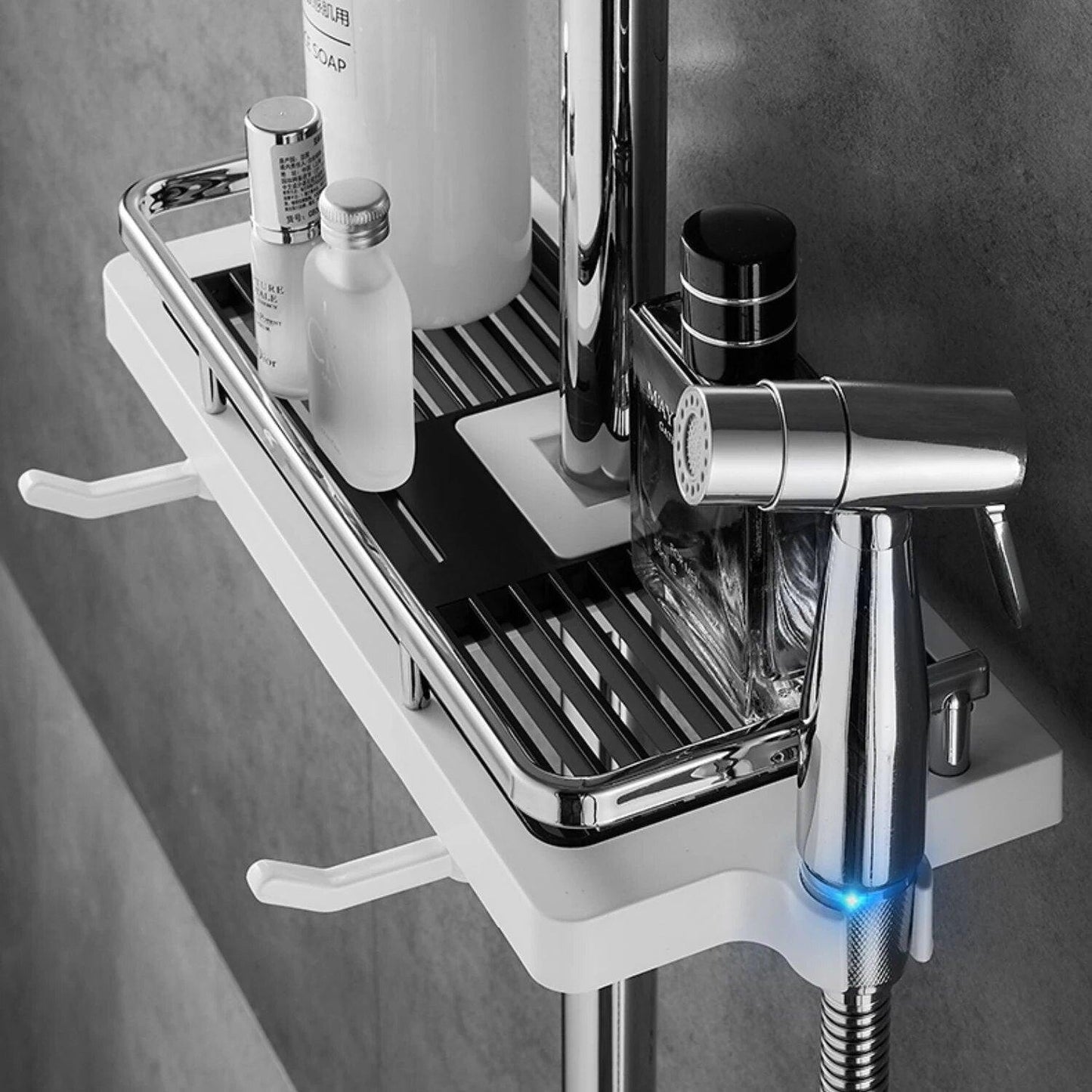 Étagère de rangement de douche sans perçage Lighteme