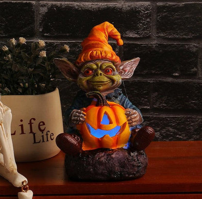 Lighteme - Statue en résine d'Halloween avec lampe citrouille | ACHETEZ-EN 1, OBTENEZ-EN 1 GRATUITEMENT