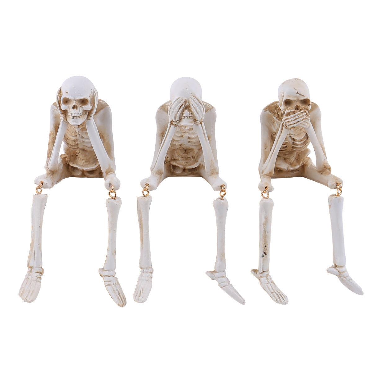 Décorations squelettes d'Halloween Lighteme | Lot de 3