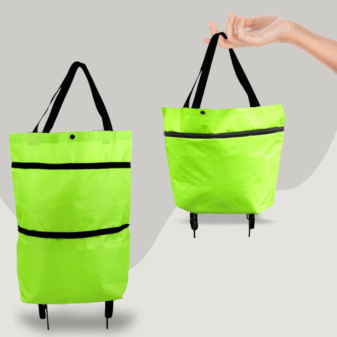 Lighteme Shopping Cart - 2 in 1 faltbare Einkaufstrolley-Tragetasche