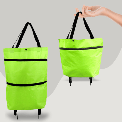 Lighteme Shopping Cart - 2 in 1 faltbare Einkaufstrolley-Tragetasche
