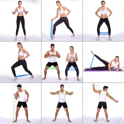 (Lot de 5) Bandes de résistance Lighteme - Ensemble de musculation progressive avec sac de transport