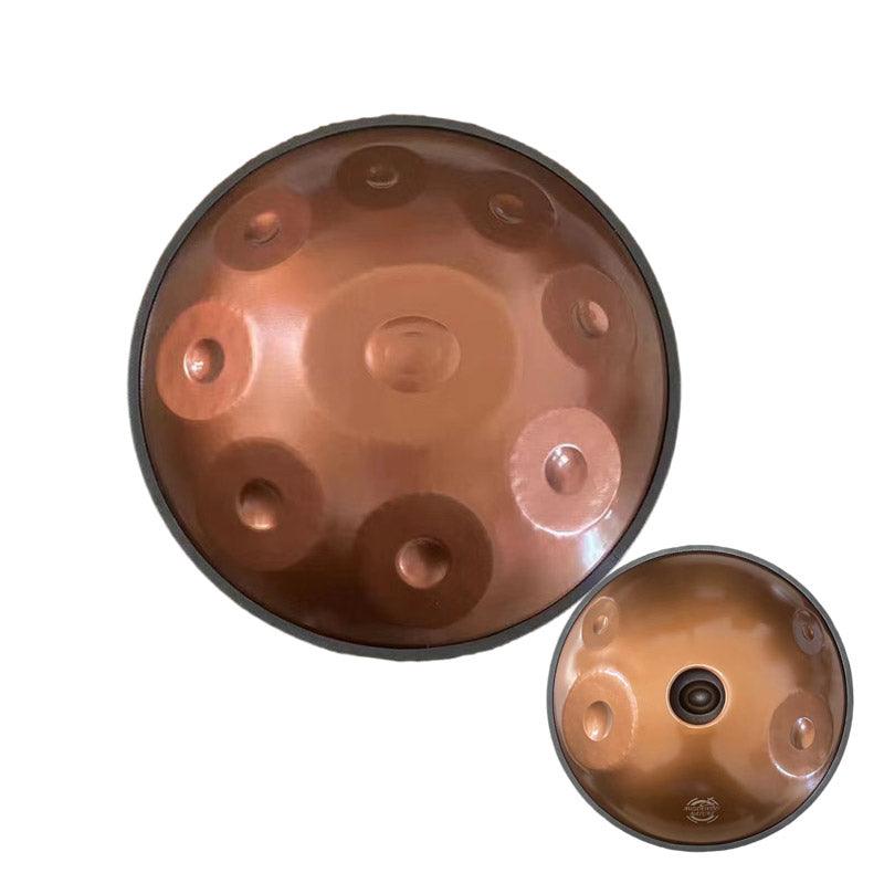 Lighteme Personnalisés 22 pouces 13(9+4) notes en acier inoxydable Handpan Drums, kurd / celtic ré mineur Hang Drum Instrument