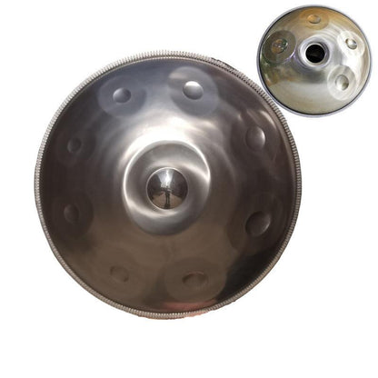  Mountain Rain Personnalisé Fait main22 pouces 13 (9 + 4) notes en Acier Inoxydable Handpan Drums, Kurd Ré Mineur, instrument de percussion haut de gamme