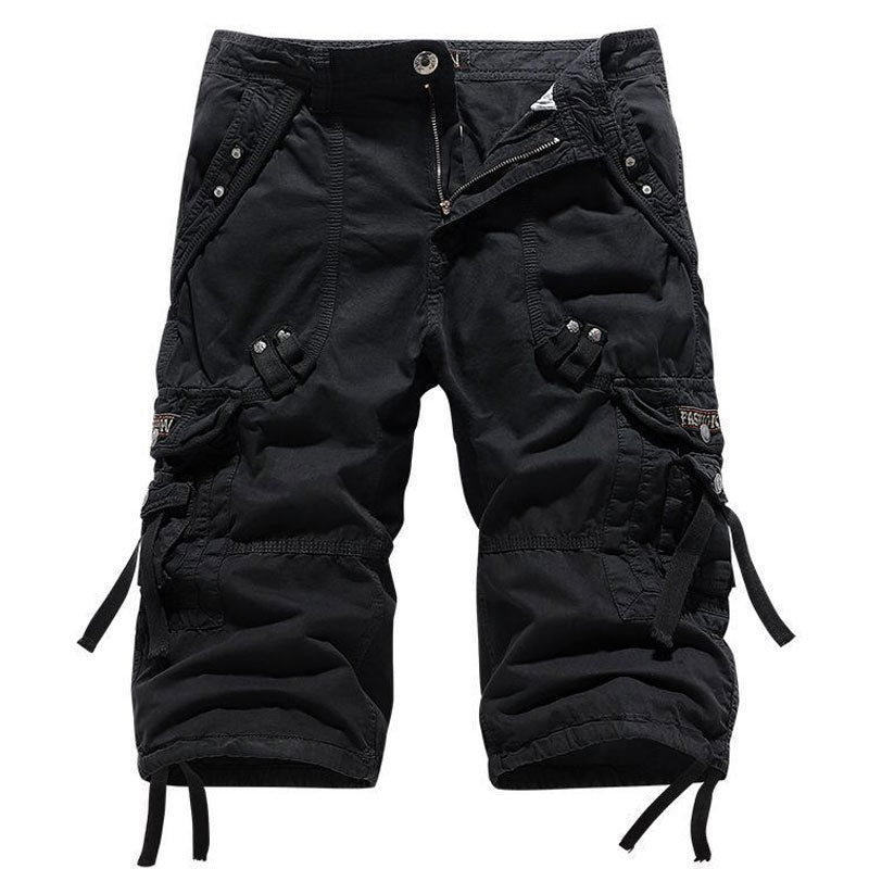 Lighteme Herren Multi Pocket Stilvolle Cargo Shorts, Wandershorts
