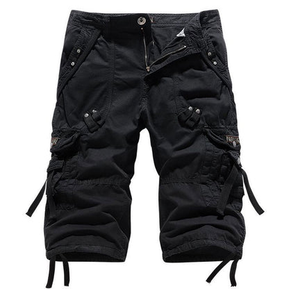 Lighteme Herren Multi Pocket Stilvolle Cargo Shorts, Wandershorts