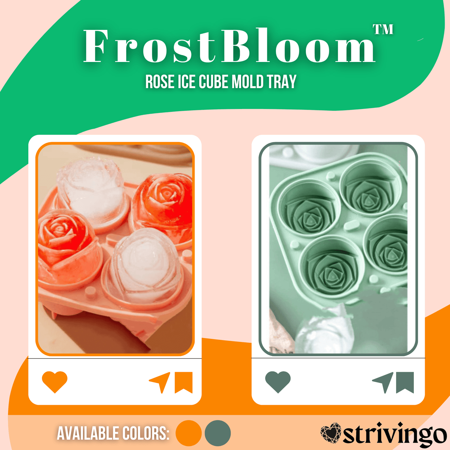 Lighteme Rose Eiswürfelform | 1 kaufen, 2 bekommen!