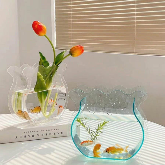 Vase en acrylique Lighteme en forme de queue de poisson