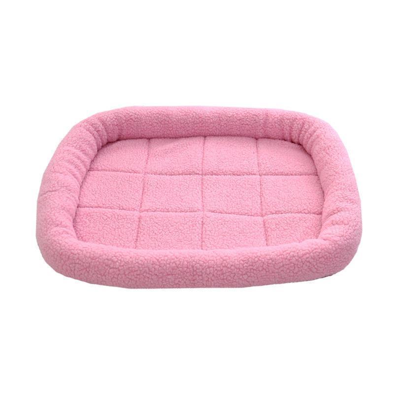 Lighteme Adult And Puppy Shag Square Dog Bed (5 Colors & 3 Sizes)