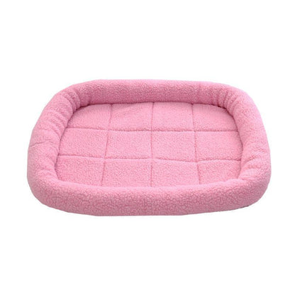 Lighteme Adult And Puppy Shag Square Dog Bed (5 Colors & 3 Sizes)