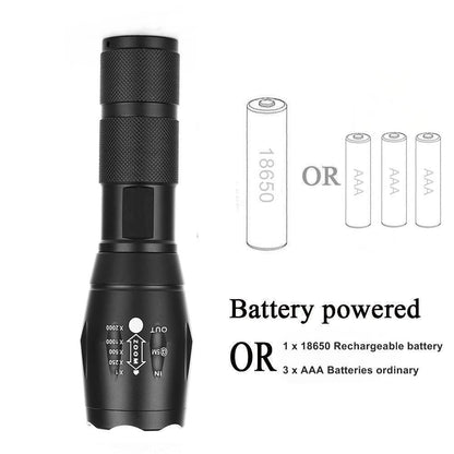 Lighteme Taktische LED-Taschenlampe 3800 Lumen 5-Modus Wasserdicht Beschichtung
