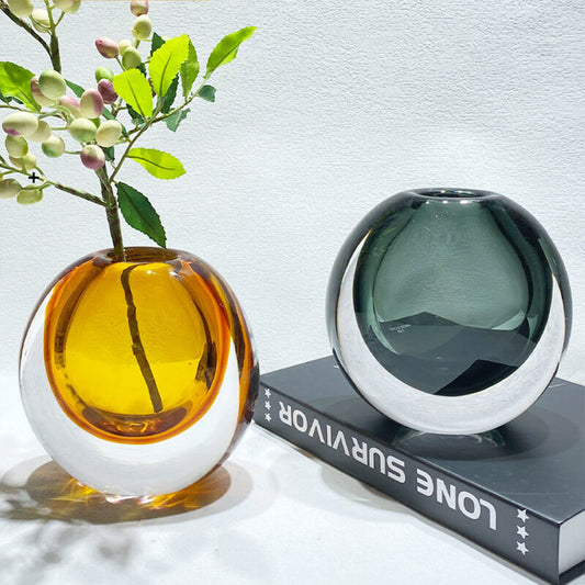 Vase en verre créatif ambré Lighteme