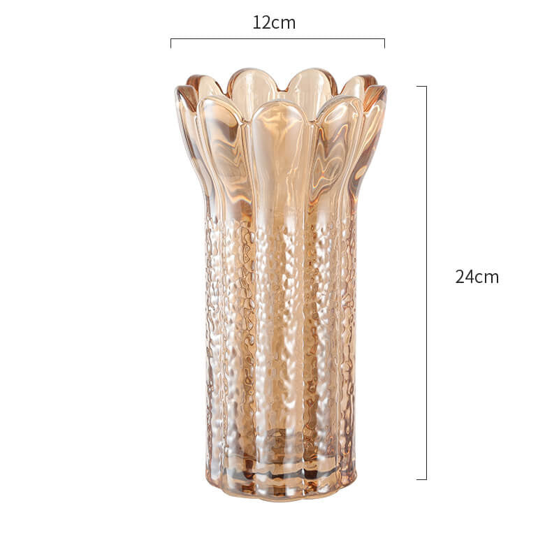 Vase en cristal en forme de fleur en relief Lighteme