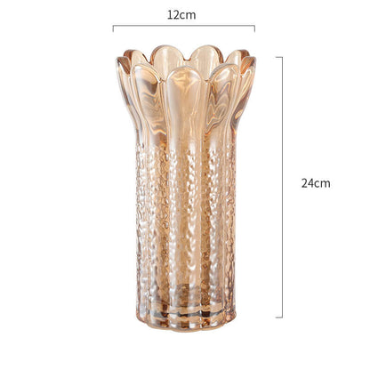Vase en cristal en forme de fleur en relief Lighteme