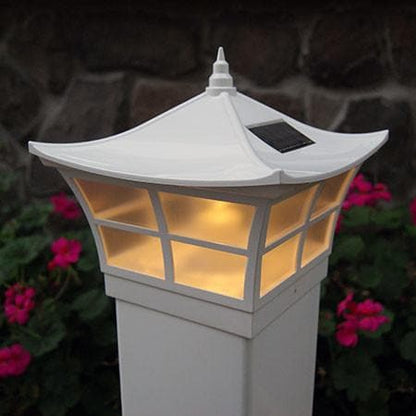 Lighteme Solar-Zaunkappenleuchte - Weiß
