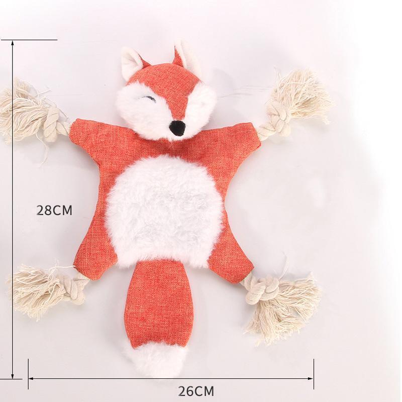 Peluche chien Lighteme en forme d'animal à mordre (3 couleurs)
