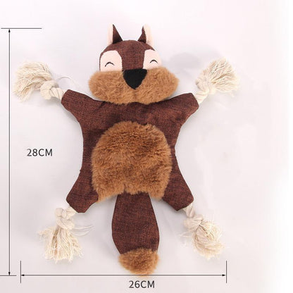Peluche chien Lighteme en forme d'animal à mordre (3 couleurs)