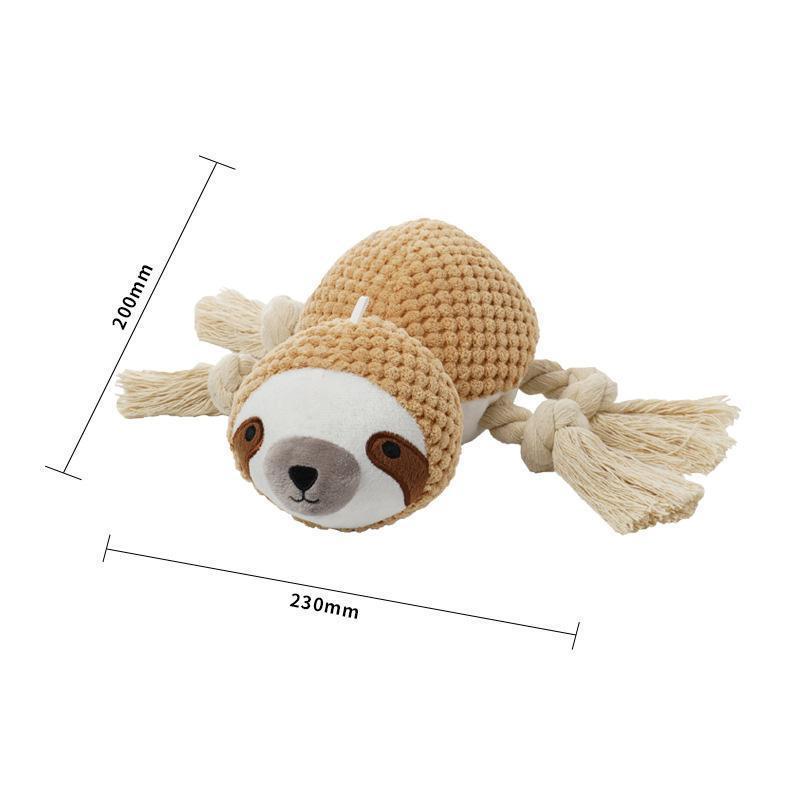 Lighteme Hundespielzeug in Tierform mit Quietschgeräusch (6 Farben)